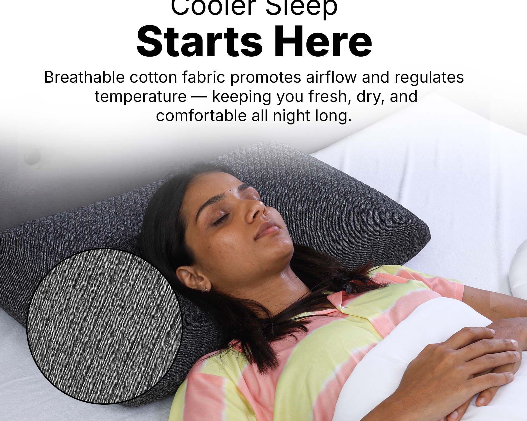 Twinkido memory foam pillow for neck pain