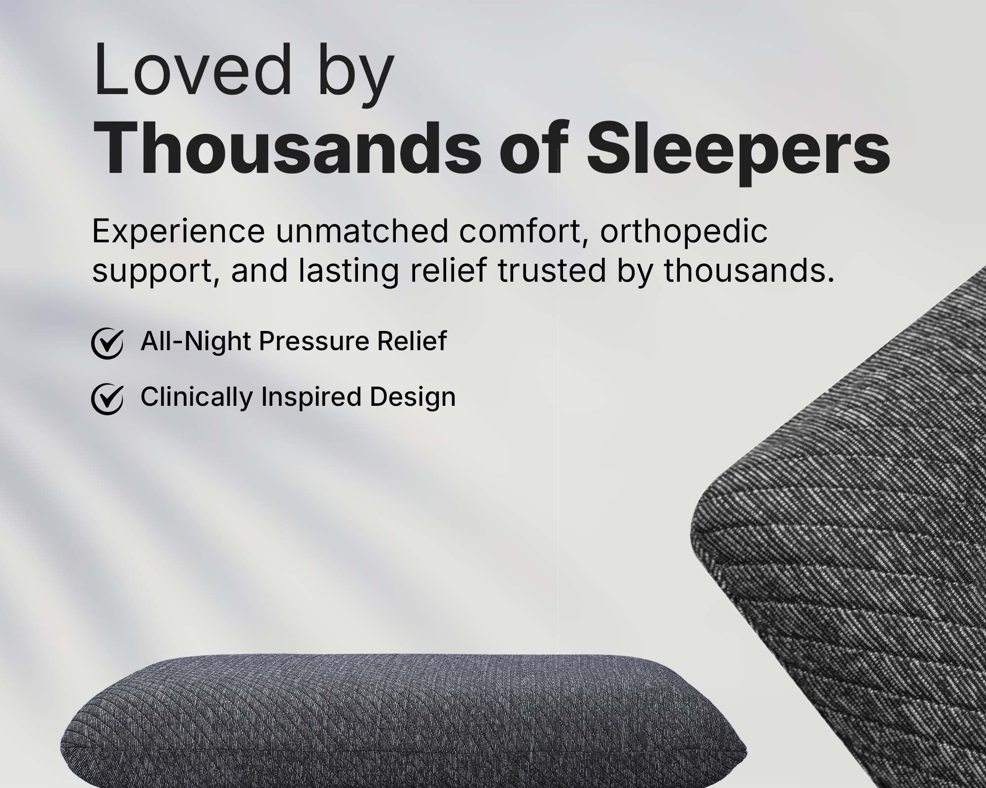 Twinkido memory foam pillow for neck pain