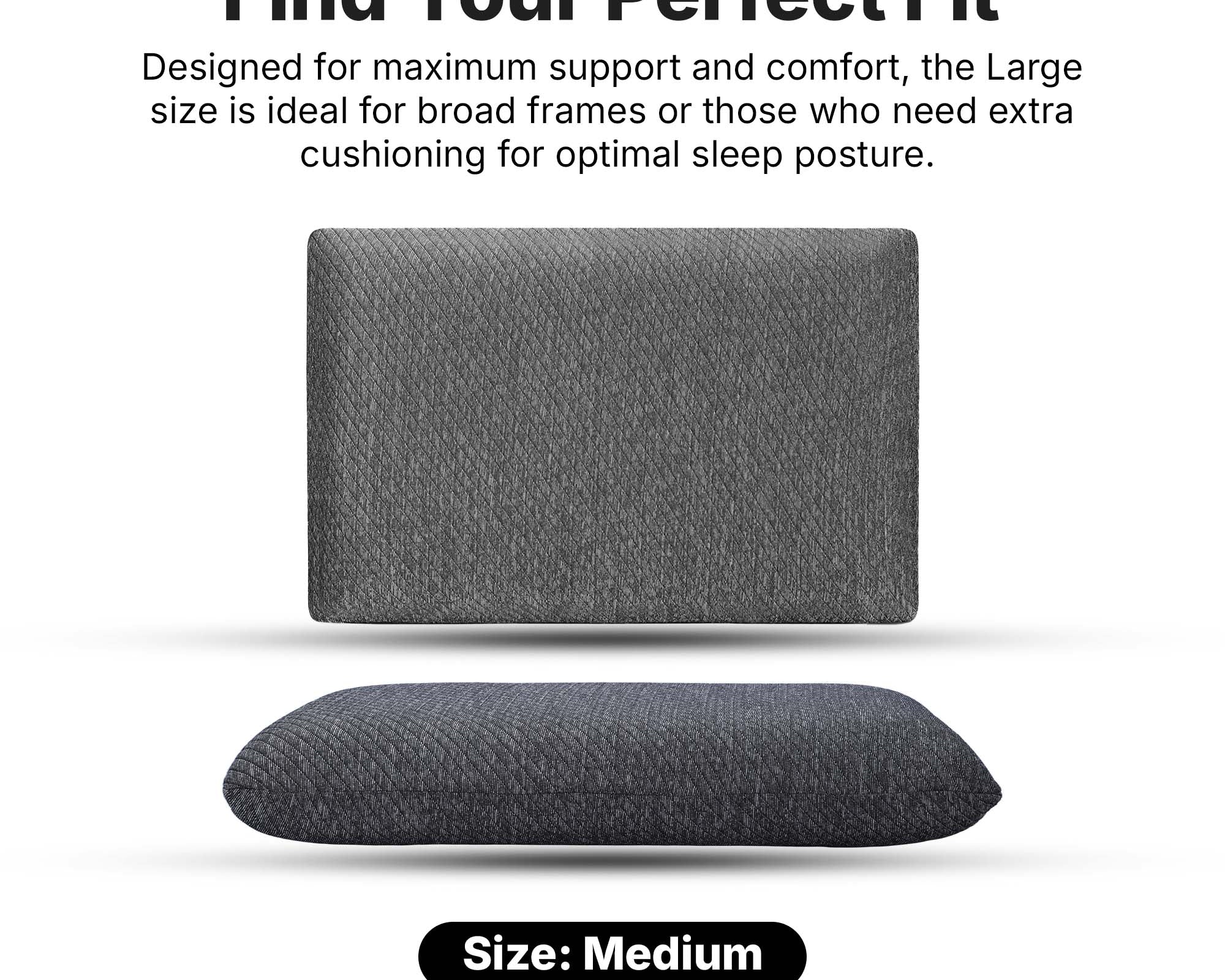 Twinkido memory foam pillow for neck pain