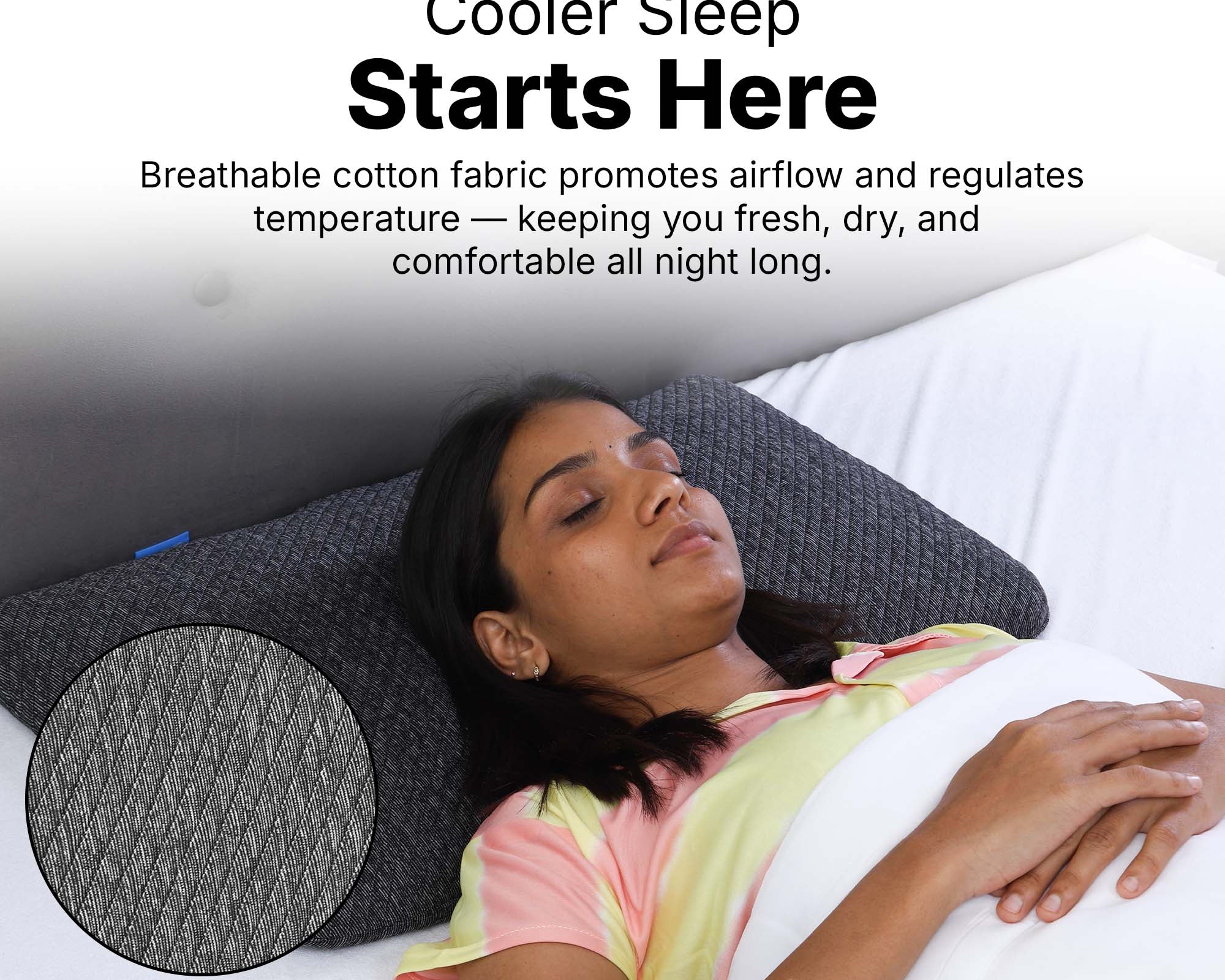 Twinkido memory foam pillow for neck pain