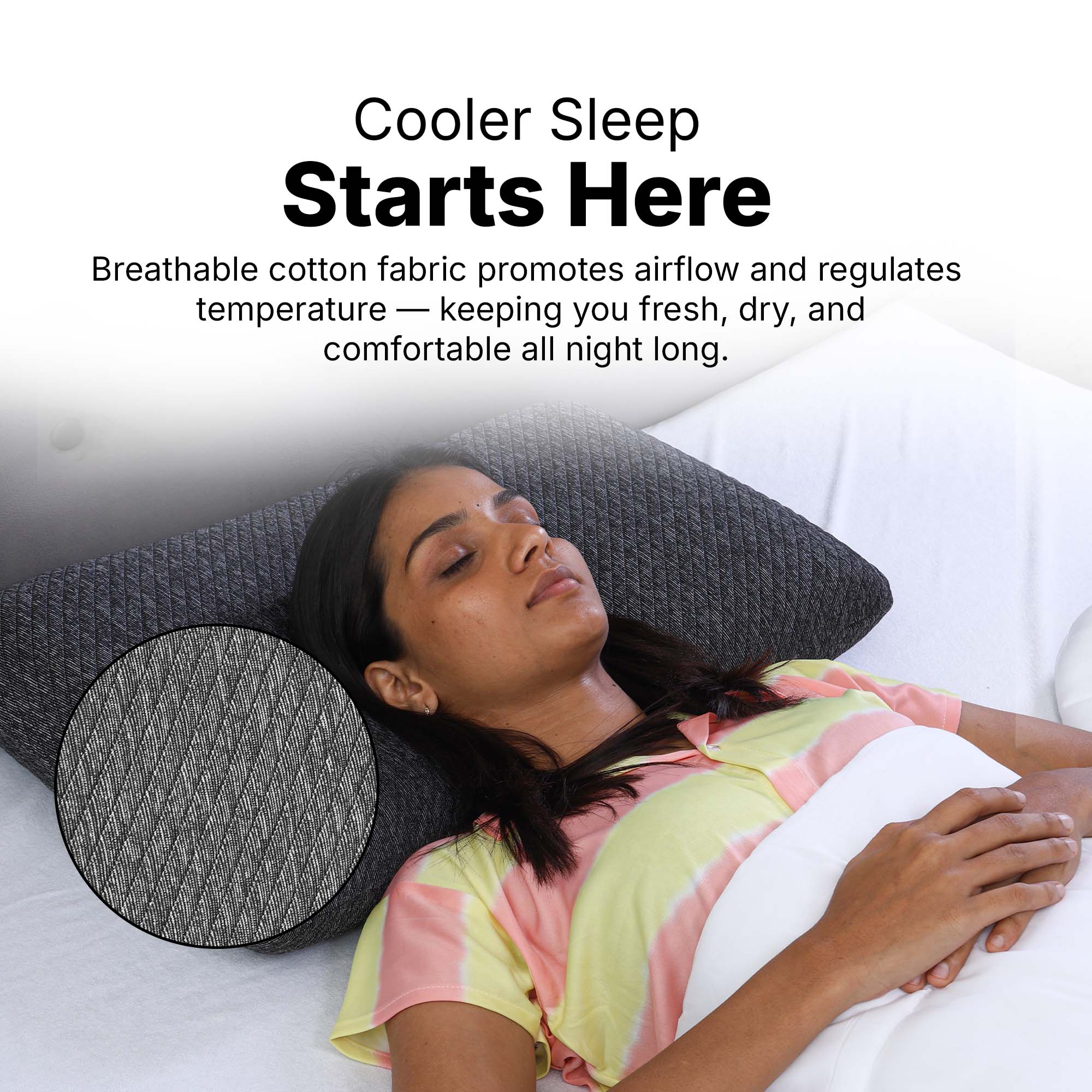 Twinkido memory foam pillow for neck pain