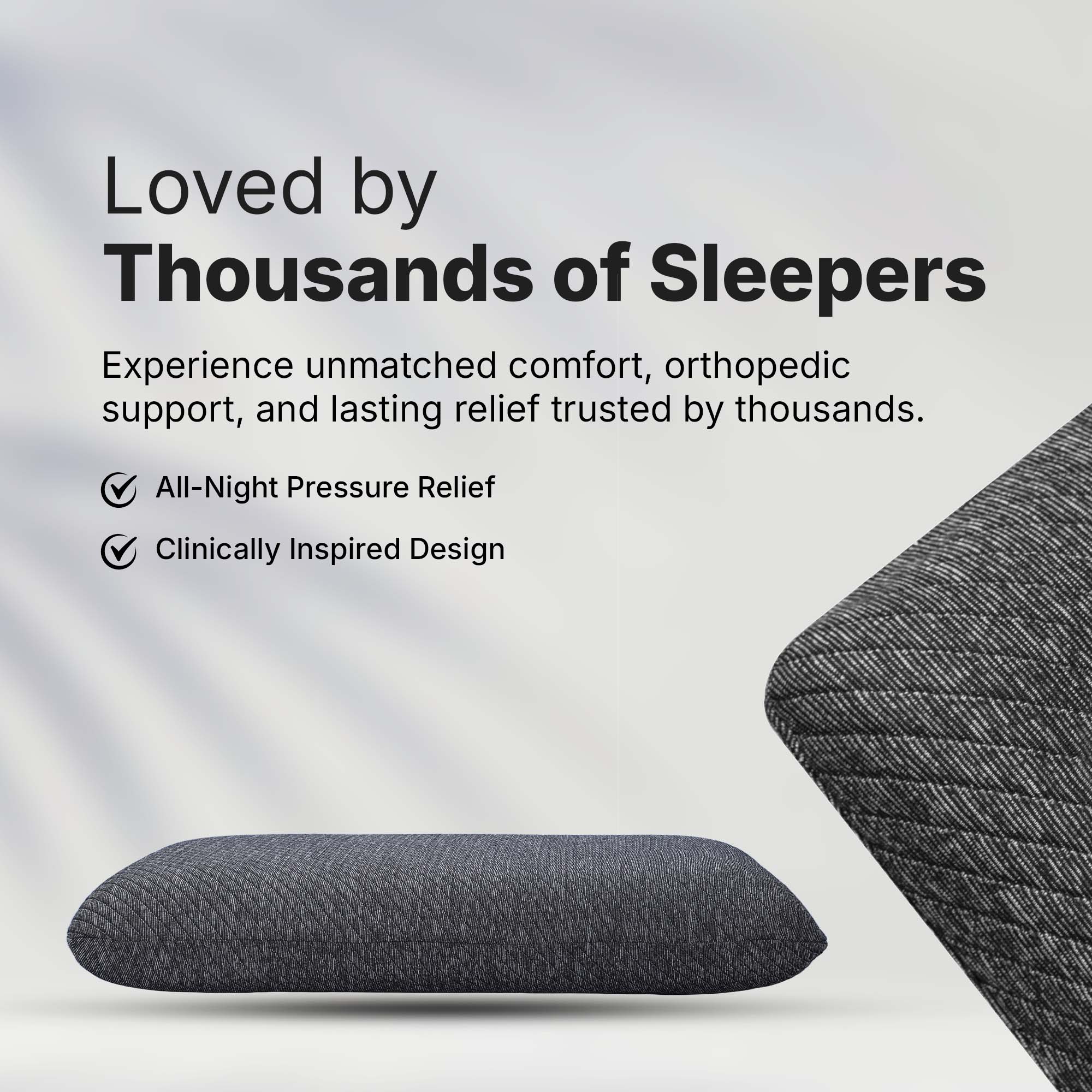 Twinkido memory foam pillow for neck pain