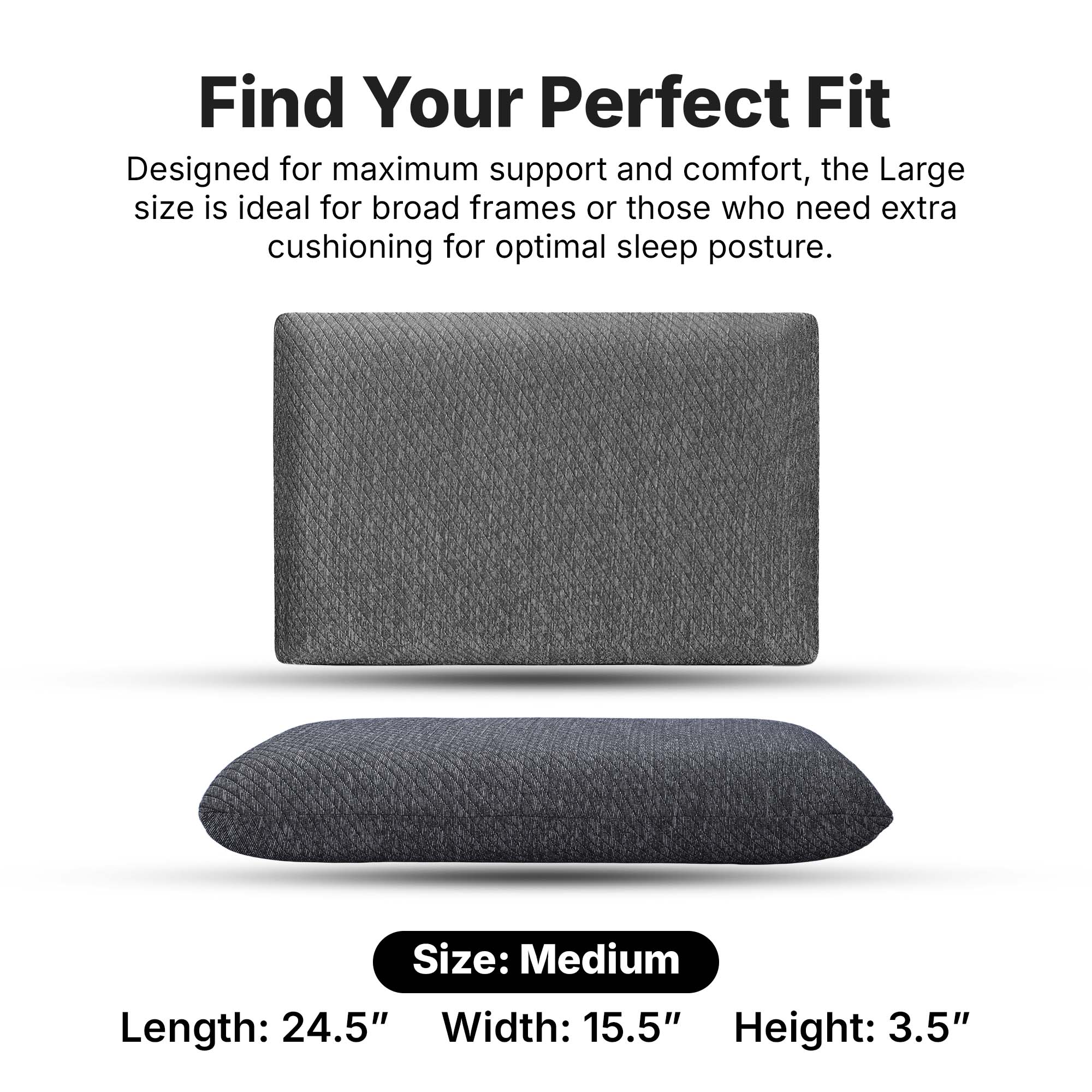 Twinkido memory foam pillow for neck pain