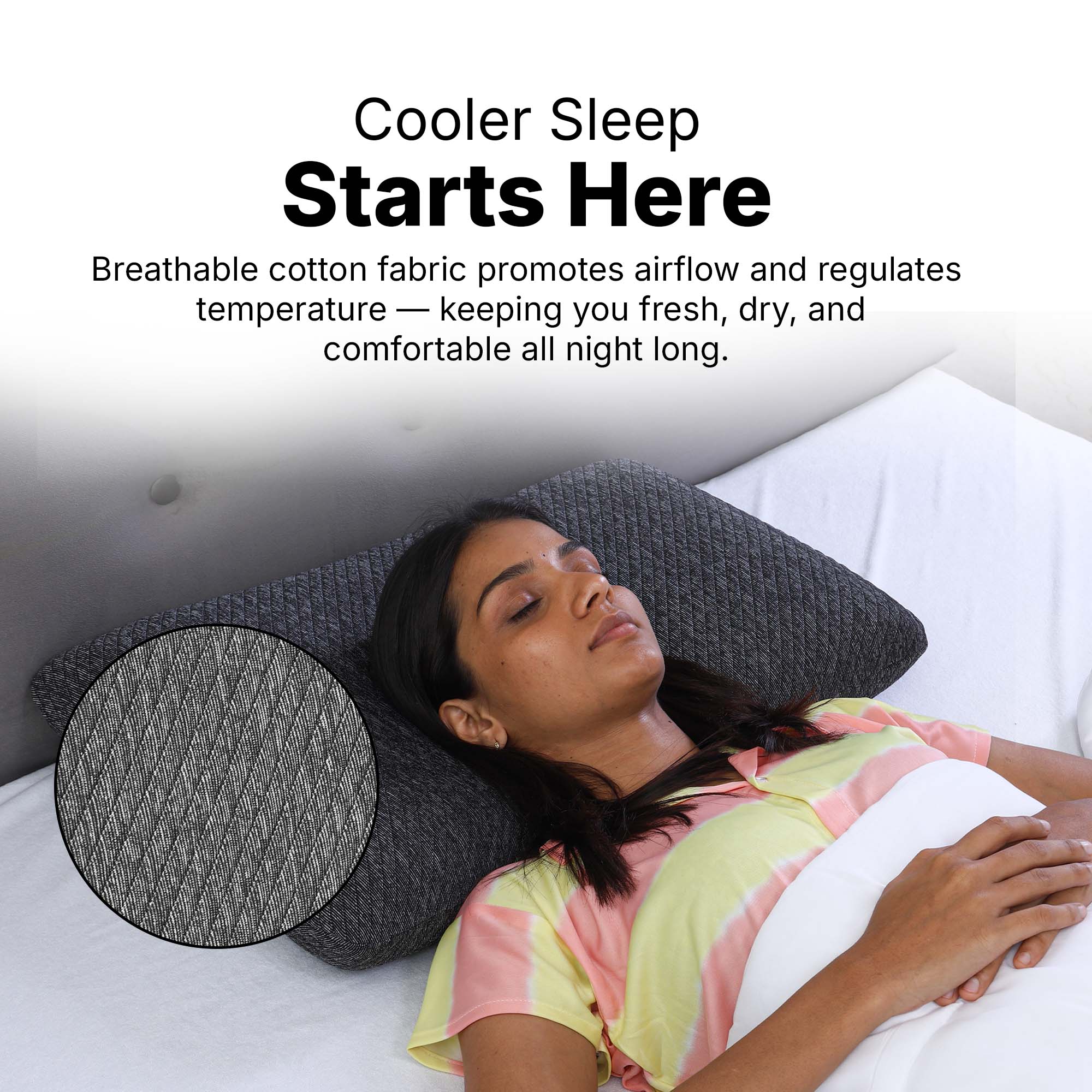 Twinkido memory foam pillow for neck pain