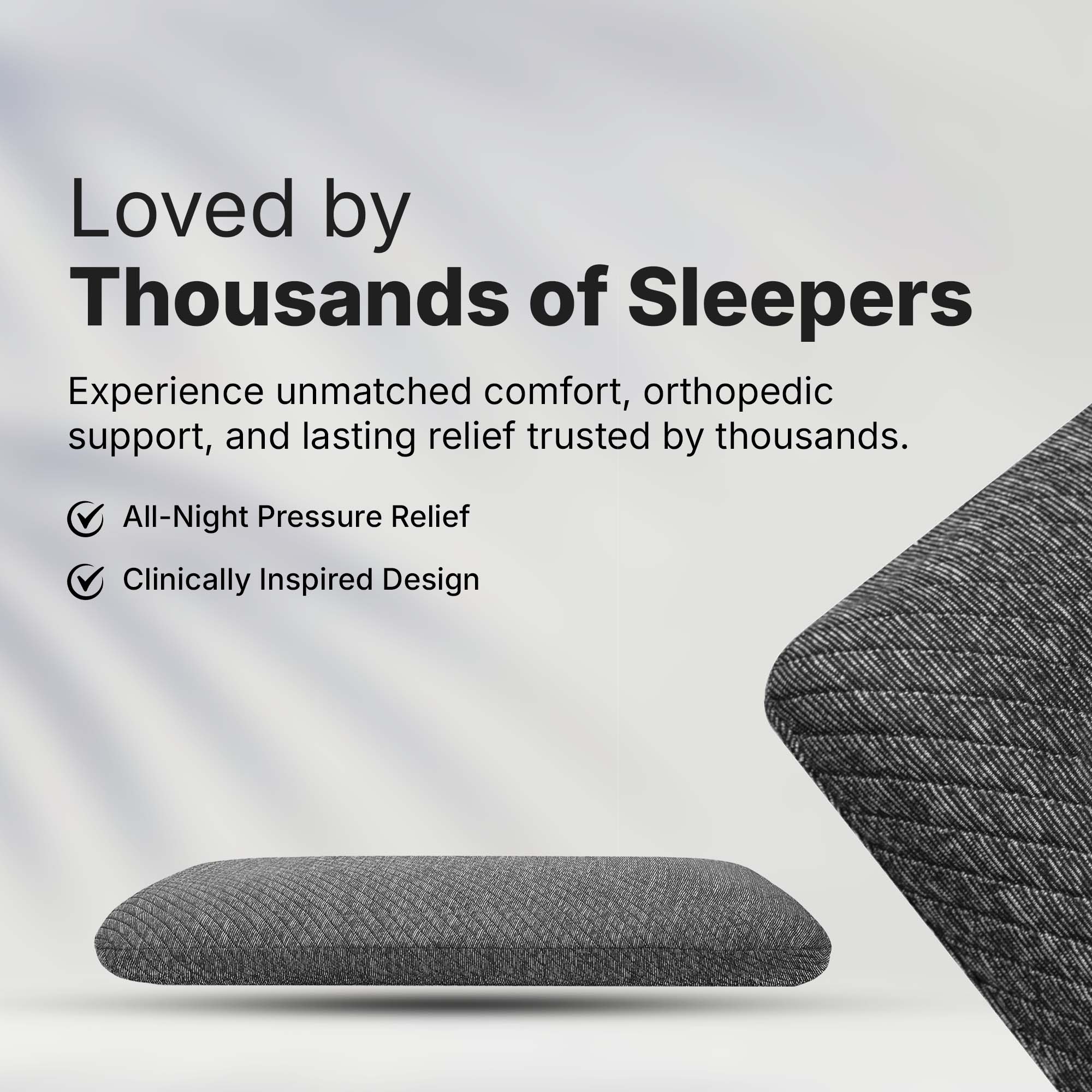 Twinkido memory foam pillow for neck pain