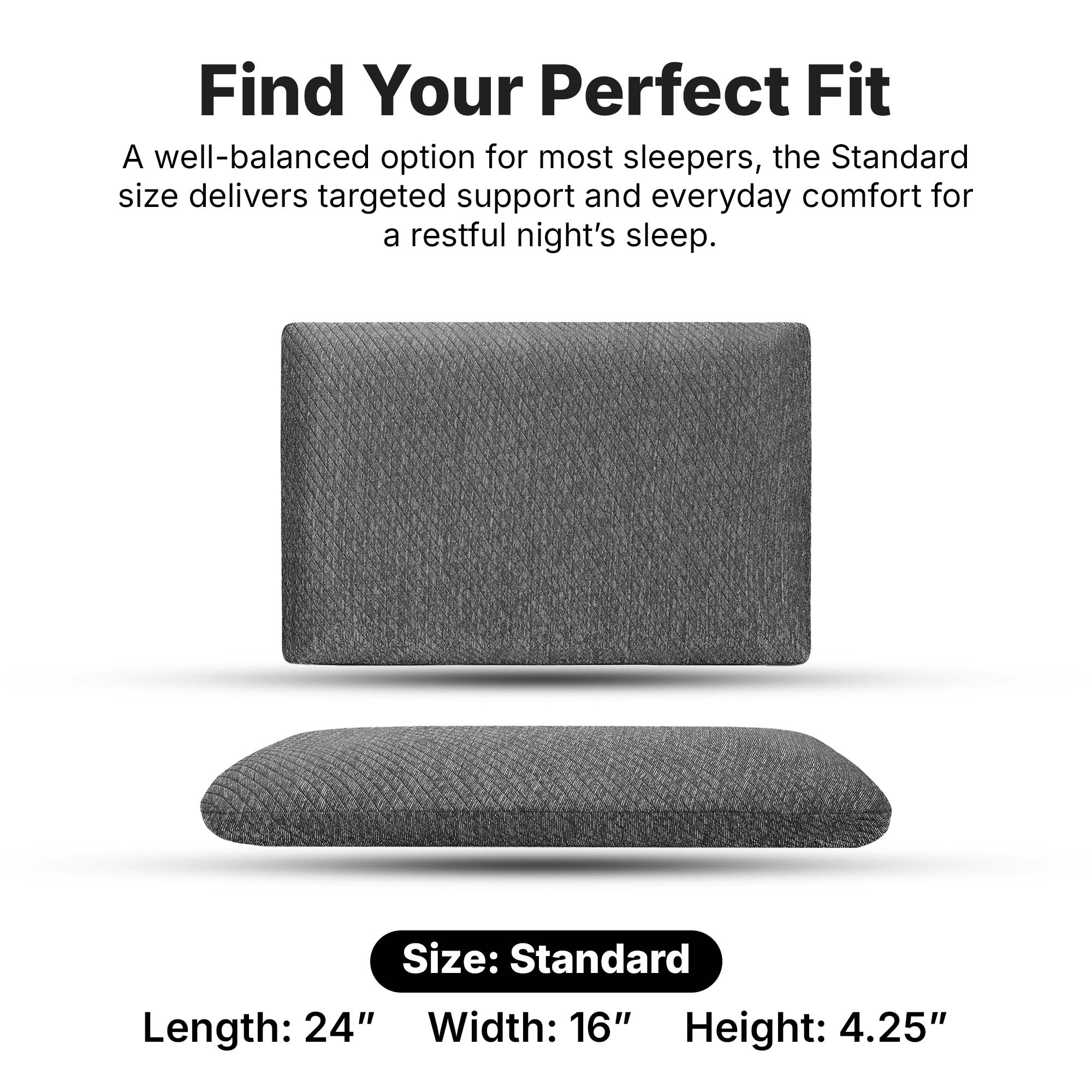 Twinkido memory foam pillow for neck pain