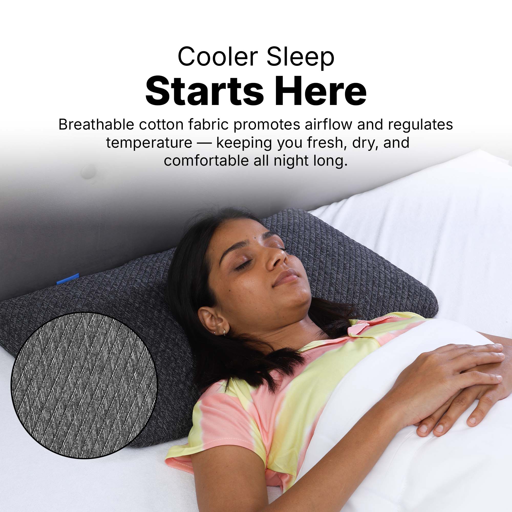 Twinkido memory foam pillow for neck pain