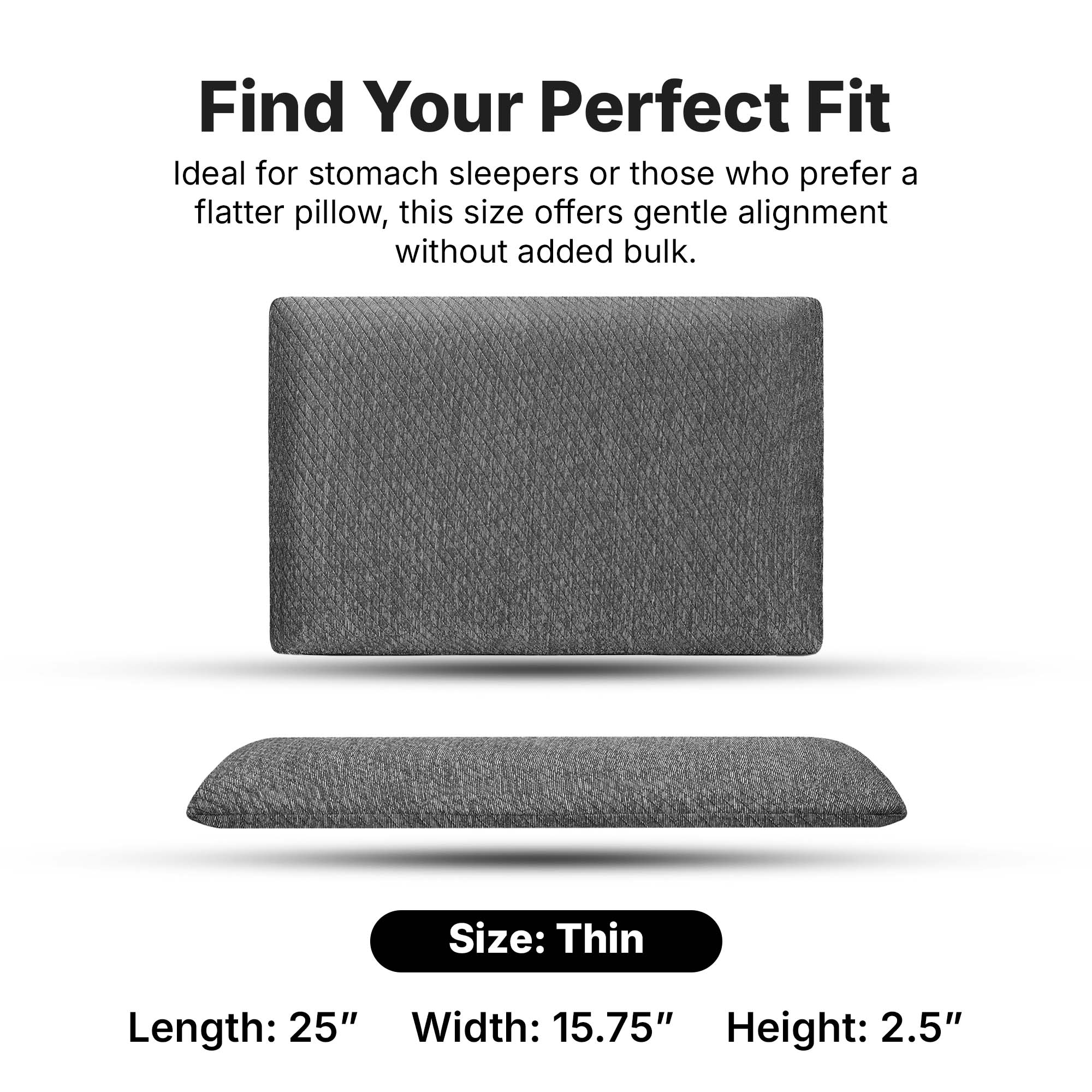 Twinkido memory foam pillow for neck pain