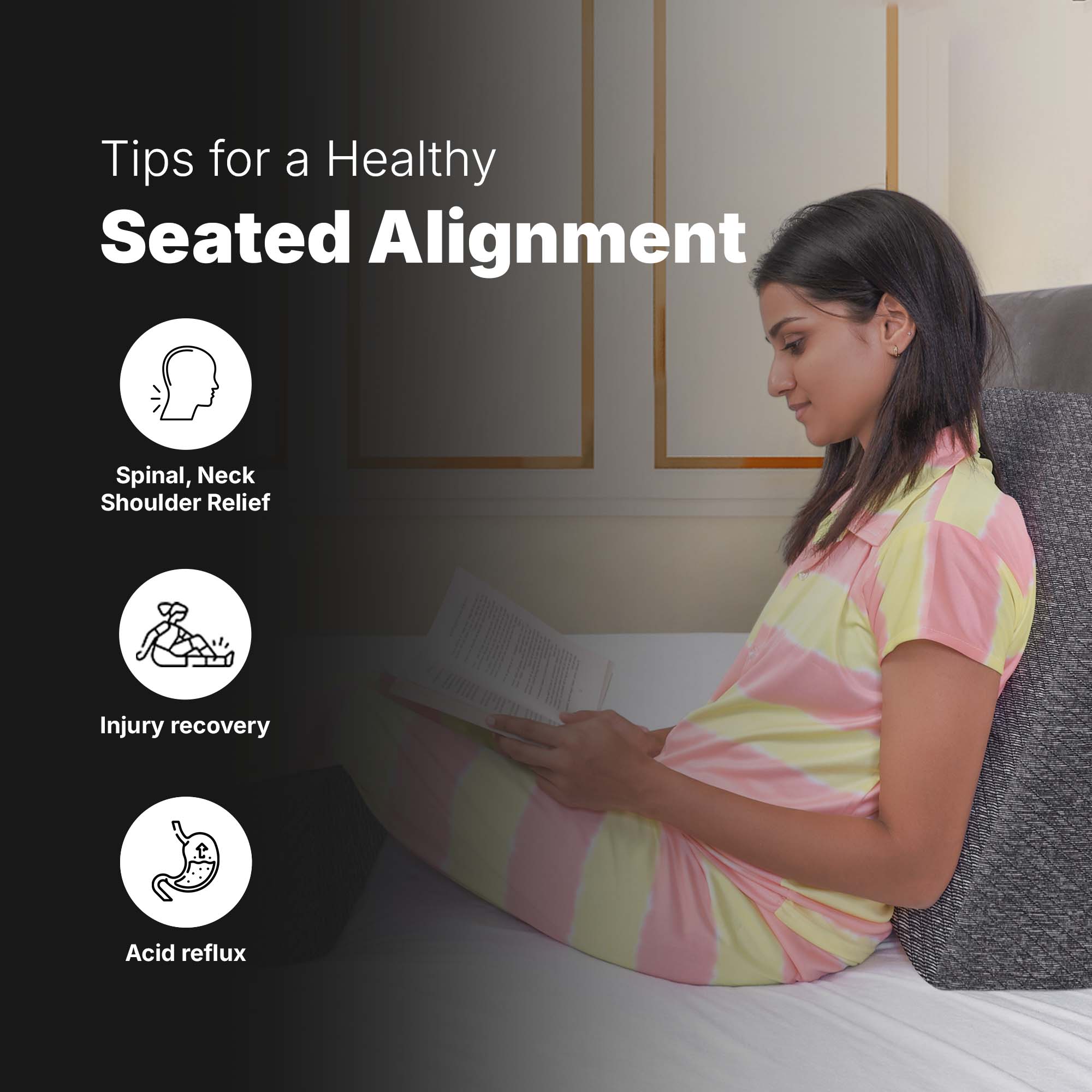 Twinkido wedge-pillow